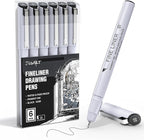JusArt Fineliner Pens, 0.25mm Ultra Fine Point Pens 01, No Bleed, Waterproof by JusArt%7CCreativeArtSupplies