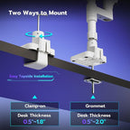 ARES WING Dual Monitor Arm Desk Mount - Image 7