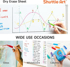 Shuttle Art Dry Erase Markers, 12 Colors 144 Bulk Pack Whiteboard Markers - Image 5