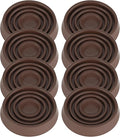 Furniture Coasters, 1.5X1.5 Rubber Caster Cups Non Slip Furniture Pads Non Skid by VOCOMO