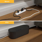 D-Line Cable Management Box, Power Strip Holder, Floor Outlet Hiders, Desk Cord - Image 6