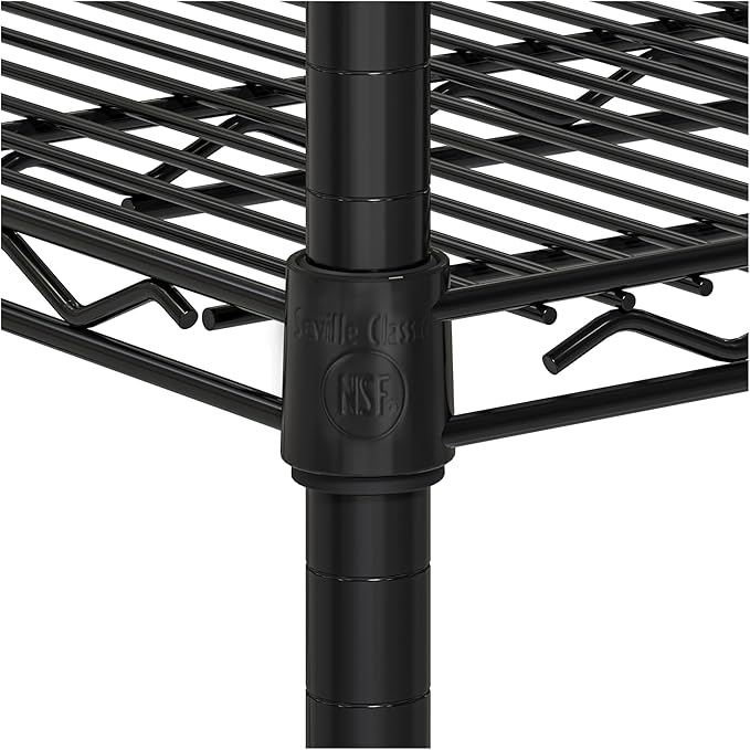 Seville Classics UltraDurable Heavy Duty NSF Solid Steel Wire Rack Storage Unit - Image 6