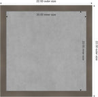 Amanti Art Grey Framed Magnetic Board 22x22 Medium Vision Board - Image 3