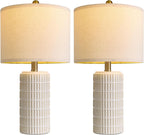 pokat 20.75" small modern ceramic table lamps set, view 9