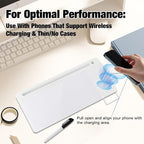 Glass Desktop Whiteboard with Wireless Charger & Storage, Desk Dry Erase Note - Image 4