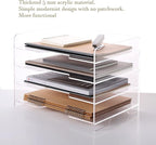 HeZone Acrylic Desk Organizer, 4 Tier Paper Tray, Office Accessories - Image 7