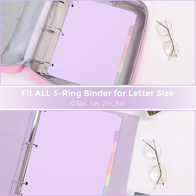 SKYDUE Durable Plastic 8-Tab Dividers, Big Tab Dividers - Image 7