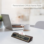 Business Wood Name Plate for Desk | Custom Desk Name Plate Personalized Gift - Image 4