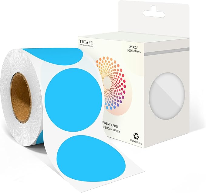 2 Inch Round Color Coding Labels by Unknown