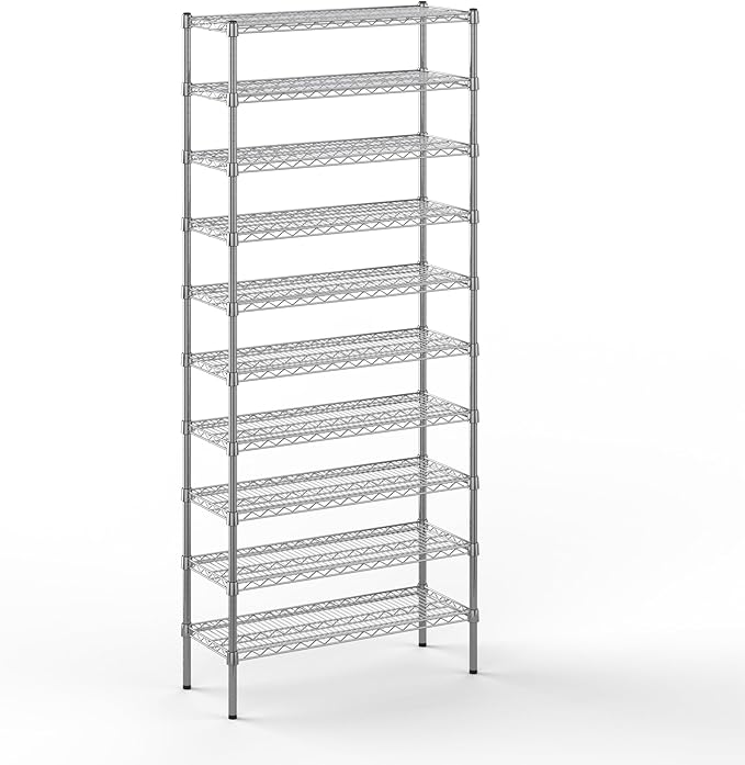 Regal Altair 14" Deep x 36" Wide x 86" Height Wire Shelving Kit | 10-Tier | NSF by Regal+Altair