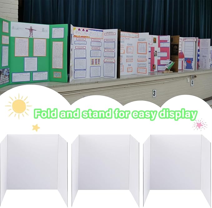 3 Pack Medium Trifold Poster Board, 24 x 16inches Poster Board - Image 4