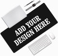 OHORTEB Custom Mouse Pad with Photo, Personalized Image Text Laptop Desk Mat by OHORTEB
