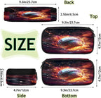 Pardick Pencil Case，Baseball Fire Big Capacity Pencil Pouch Coin Pouch - Image 4
