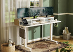 Claiks Standing Desk with Drawers, Adjustable Stand Up Electric Standing Desk - Image 2
