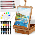 falling in art 27 pcs beechwood tabletop easel, main product view