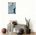 Vintage Christian Basketball Metal Sign – Faith Motivational Wall Art - Image 3
