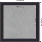 Amanti Art Black Framed Magnetic Board 19x19 Small Vision Board - Image 2