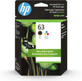 HP 63 Black, Tri-Color Ink Cartridge Printers, Works by HP