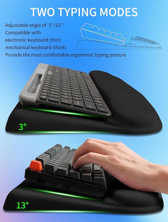 KUOSGM Ergonomic Wave Wrist Rest - Image 2