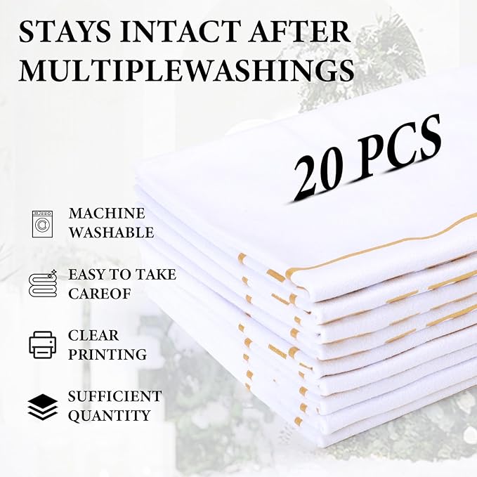 20 Pcs Reserved Chair Signs Cloth Church Placeholder Reserved Pew Signs Chair - Image 4