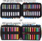 qianshan Pencil Case Holder Slot - Holds 202 Colored Pencils or 136 Gel Pens - Image 5
