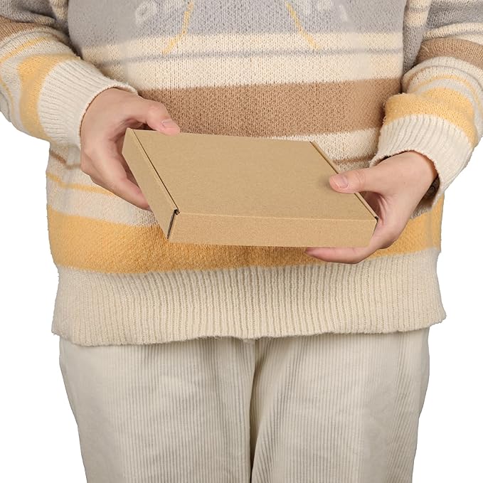 PHAREGE 7x5x1 Inch Shipping Boxes 40 Pack Brown, Tab Lock Tuck Top Mailer Boxes - Image 4
