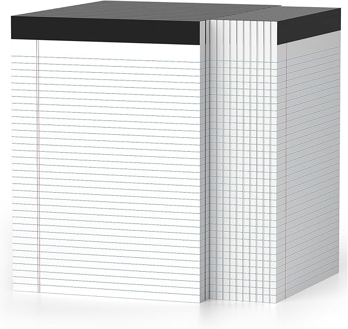 24 Pcs Legal Pads 8.5" x 11" College Ruled Note Pads 8.5 x 11.75 Inch by Nichela