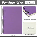 Leelosp 12 Pack Small Spiral Notebook A5 Lined College Ruled Spiral Journal - Image 3