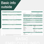 Employee Personnel File Folders, 9.5x11.5 Inch, Letter Size, Heavyweight - Image 2