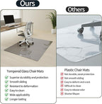 Koonmi Tempered Glass Chair Mat - Image 9