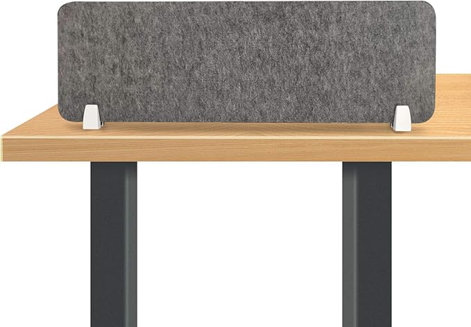 MYOYAY 40''x12'' Privacy Panel Clamp-on Acoustic Desk Divider Freestanding - Image 9