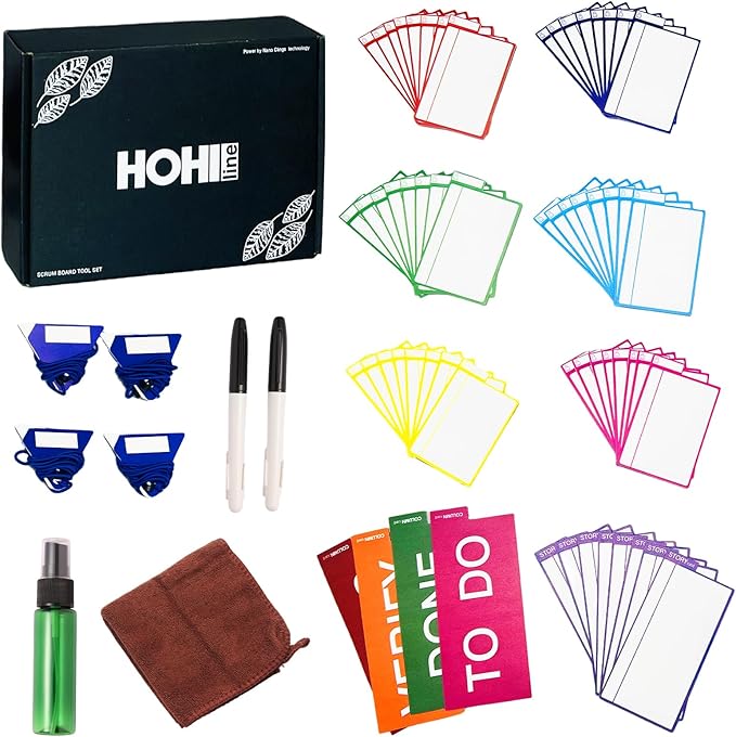 Scrum Board Tool Kit Magnetic Kanban Board, Office Task Management System - Image 5