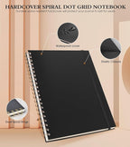 Dotted Notebook, Spiral Notebook Journal 8.5” x 11”, A4 Large Dot Grid Notebooks - Image 3