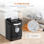 Bonsaii Heavy Duty 18-Sheet Cross-Cut Paper Shredder 60-Minute Runtime 6-Gallon - Image 2