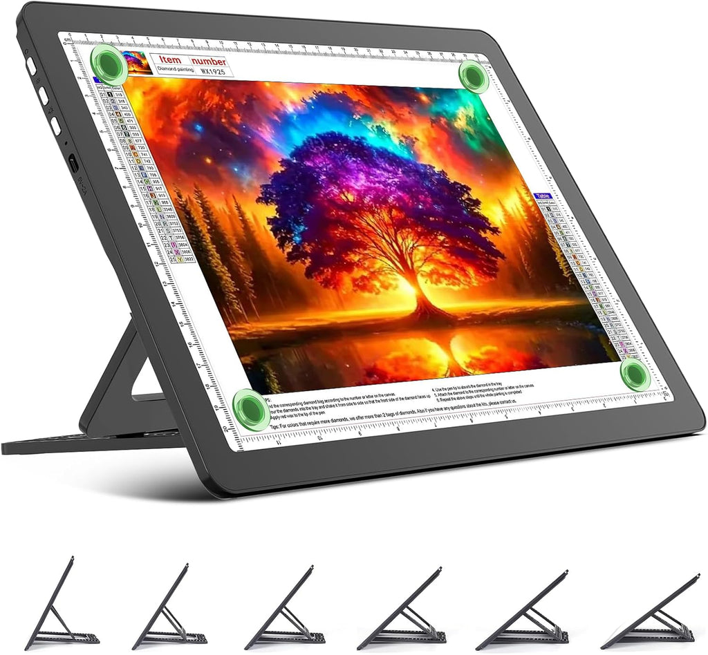 toheto rechargeable a4 light board with stand, super, main product view