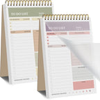 HAUTOCO 2 Packs to Do List Notepad, A5 to Do List Notebook by HAUTOCO