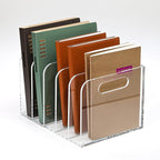 AIDIMOO Acrylic Magazine File Holder, 5 Vertical Compartments Desk Document by Unknown