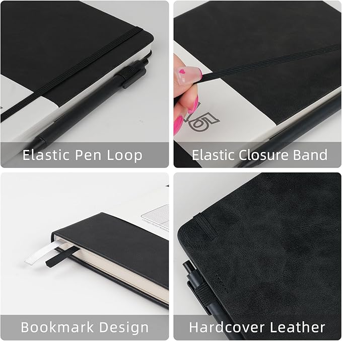 OnMove Notebooks Journal for Women Men 12 Pack Bulk Leather Hardcover - Image 3