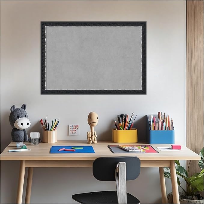 Amanti Art Black Framed Magnetic Board 18x26 Medium Vision Board - Image 6