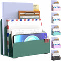 OUTIOE Mail Organizer Countertop, Small Desk File Organizer, Metal File Holder by OUTIOE