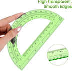 Hoiny 10 Pack Clear Protractor, 6 Inch Plastic Protractors, 180 Degrees - Image 5