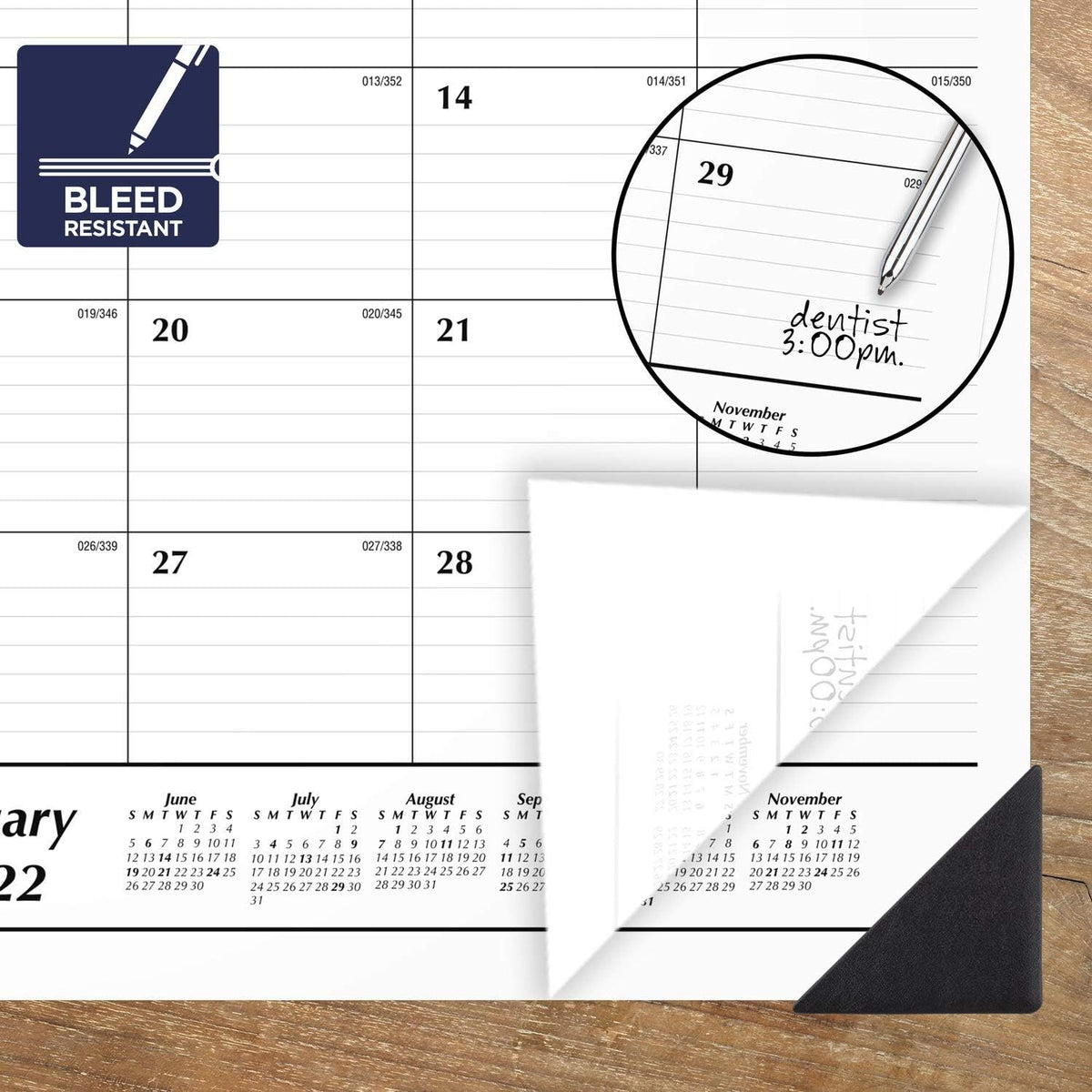 2022 Desk Calendar by AT-A-GLANCE, Monthly Desk Pad, 24" x 19", Jum...