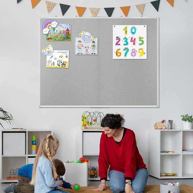 AMUSIGHT Double-Sided Large Cork Board - Image 9