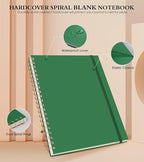 Blank Spiral Notebook Journal 8.5” x 11”, A4 Large Sketch Book - Image 3