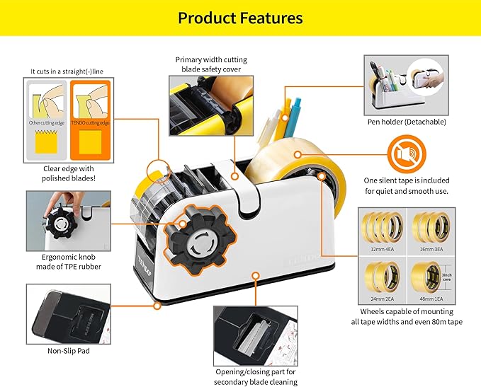 Multi-Section Tape Dispenser ZO-508: Innovative Cutter - Image 3