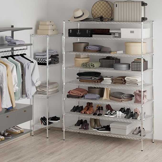 Regal Altair 24" Deep x 60" Wide x 86" Height Wire Shelving Kit | 8-Tier | NSF - Image 4