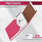 Business Card Holder with Ultra Slim Design, Business Card Case with Premium PU - Image 5