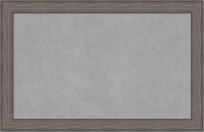 Amanti Art Grey Framed Magnetic Board 29x45 Large Vision Board by AmantiArt