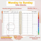 SUNEE 2026 Appointment Book, Quarter-Hourly, Weekly & Monthly - Image 2