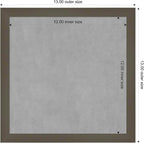 Amanti Art Grey Framed Magnetic Board 13x13 X-Small Vision Board - Image 4